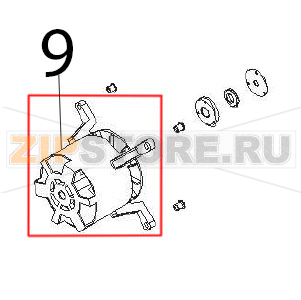 Motor Angelo Po BX101E Motor Angelo Po BX101EЗапчасть на деталировке под номером: 9