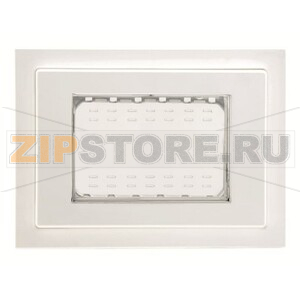 Рамка монтажная, трехмодульная, IP55, белая ABB 2CLA337300N1101 
