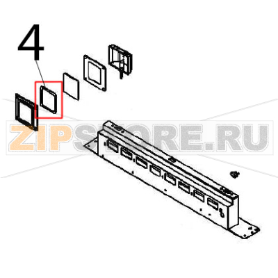Gasket Angelo Po FX61E1 Gasket Angelo Po FX61E1Запчасть на деталировке под номером: 4