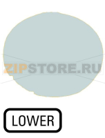 Линза кнопки с подсветкой, плоская белая, нижняя Eaton M22-XDL-W-GB18