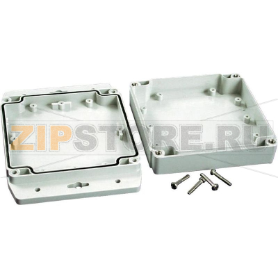 Корпус 120x120x37.2 мм, материал: поликарбонат, серый, 1 шт Hammond 1555N2F17GY 