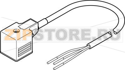 Кабель соединительный 0.6 м Festo NEBV-A1W3F-P-K-0.6-N-LE3 