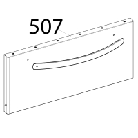 Door w/handle Tecnoinox PPF70GG7