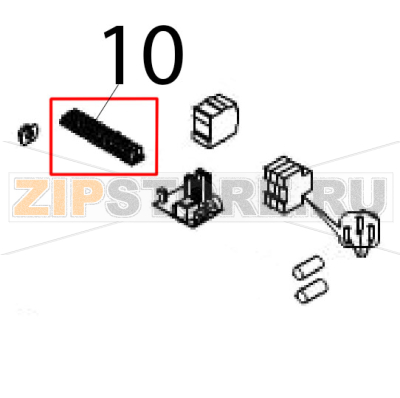 Terminal board Angelo Po IS102SR Terminal board Angelo Po IS102SRЗапчасть на деталировке под номером: 10