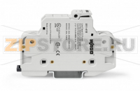 2-conductor fuse holder   ; for Class CC cylindrical fuses; 1-pole; without blown fuse indication; 600 VAC/VDC; for DIN-rail 35 x 15 and 35 x 7.5; 16 mm; CAGE CLAMP®; 16,00 mm; light gray Wago 811-410