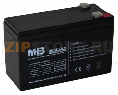 MHB HR1234W Аккумулятор MHB HR1234WХарактеристики: Напряжение - 12V; Емкость - 9Ah;Габариты: длина 151 мм, ширина 65 мм, высота 94 мм.