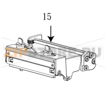 Механизм печатающей термоголовки TSC TTP-346M  Верхний механизм печатающей термоголовки, включая узел регулировки линии печати термоголовки для принтера TSC TTP-346M Запчасть на сборочном чертеже под номером: 15Количество запчастей в комплекте: 1Название запчасти TSC на английском языке: Print engine upper mechanism assembly (Including print head burn line adjustable bracket assembly)