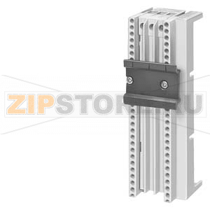 ШИННЫЙ АДАПТЕР, WIDTH 45MM 40MM SYSTEM, 5+10MM RAIL STR. WITH 1 MOUNTING RAIL 35MM, UP TO 25A FOR SINGLE UNITS UP TO A WIDTH OF 45MM, LENGTH 139MM Siemens 8US1051-5DK07 