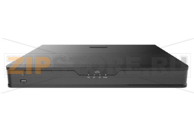 Uniview NVR302-16S2-P16 Видеорегистратор IP 16-ти канальный 4К с 16 PoE портами, видеовыходы: 1 HDMI, 1 VGA,  аудио вход/выход, тревожный вход/выход (4/1), 2 SATA HDD каждый до 10TБ, входящий поток на запись: до 80Мбит/с 