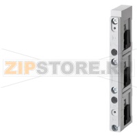 ШИННЫЙ АДАПТЕР 60 MM BUSBAR SUPPORT FOR 12X5(10)-30X5(10) PROFILES INSIDE FIXING WITH INC. CLEARANCE DISTANCES WITH INC. CREEPAGE DISTANCES CREEPAGE DISTANCES ACC. TO UL508 Siemens 8US1923-3UA01