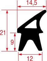 GUARNIZIONE PORTA FORNO 730x745 mm