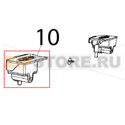 Tappo colonnina SUP SX Unox XFT 185 Tappo colonnina SUP SX Unox XFT 185Запчасть на деталировке под номером: 10