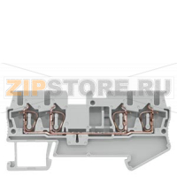 КЛЕММА ПРОХОДНАЯ ПРУЖИННОЕ ПОДСОЕДИНЕНИЕ, 4 ПОДСОЕДИНЕНИЯ: 0.08 -2.5 MM2, ШИРИНА: 5.2 MM, СЕРАЯ Siemens 8WH2004-0AF00