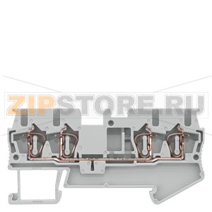КЛЕММА ПРОХОДНАЯ ПРУЖИННОЕ ПОДСОЕДИНЕНИЕ, 4 ПОДСОЕДИНЕНИЯ: 0.08 -2.5 MM2, ШИРИНА: 5.2 MM, СЕРАЯ Siemens 8WH2004-0AF00 