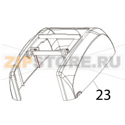 Top cover Godex RT730i Top cover Godex RT730iЗапчасть на деталировке под номером: 23Название запчасти Godex на английском языке: Top cover RT730i.