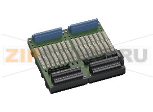 Терминальная панель Termination Board HiCTB16-SCT-44C-SC-RA Pepperl+Fuchs SupplyConnectionX20: terminals 3, 5 (+) 4, 6 (-)Nominal voltage24 V DC , in consideration of rated voltage of used isolatorsVoltage drop0.9 V , voltage drop across the series diode on the termination board must be consideredRipple&le  10  %Fusing4 A , in each case for 16 modulesPower dissipation&le  500 mW , without modulesReverse polarity protectionyesRedundancySupplyRedundancy available. The supply for the isolators is decoupled, monitored and fused.Fault indication outputConnectionX20: terminals 1, 2Output typevolt-free contactContact loading30 V DC, 1 AIndicators/settingsDisplay elementsLED PWR1 (Termination Board power supply), green LEDLED PWR2 (Termination Board power supply), green LED LED FAULT (fault indication), red LED- LED lits: module failure- LED flashes: power supply failureDirective conformityElectromagnetic compatibilityDirective 2014/30/EUEN 61326-1:2013 (industrial locations)ConformityElectromagnetic compatibilityNE 21:2012For further information see system description.Degree of protectionIEC 60529:2001Ambient conditionsAmbient temperature-20 ... 60 °C (-4 ... 140 °F)Storage temperature-40 ... 70 °C (-40 ... 158 °F)Mechanical specificationsDegree of protectionIP20ConnectionField sideexplosion hazardous area: 4  screw terminals per module , blueControl sidenon-explosion hazardous area: 4  screw terminals per module , blackSupplypluggable screw terminals , blackCore cross-sectionscrew terminals: 0.25 ... 1.5 mm2 (24 ... 12 AWG)Materialhousing: polycarbonate, 10 % glass fiber reinforcedMassapprox. 870 gDimensions216 x 200 x 163 mm (8.5 x 7.9 x 6.42 inch) , height including module assemblyMountingon 35 mm DIN mounting rail acc. to EN 60715:2001Data for application in connection with hazardous areasEU-Type Examination CertificateCESI 06 ATEX 022Marking II (1)G [Ex ia Ga] IIC  II (1)D [Ex ia Da] IIIC  I (M1) [Ex ia Ma] ISafe areaMaximum safe voltage250 V (Attention! Um is no rated voltage.)Galvanic isolationField circuit/control circuitsafe electrical isolation acc. to IEC/EN 60079-11, voltage peak value 375 VDirective conformityDirective 2014/34/EUEN 60079-0:2012+A11:2013 , EN 60079-11:2012 , EN 50303:2000International approvalsUL approvalControl drawing116-0327IECEx approvalIECEx CES 06.0003Approved for[Ex ia Ga] IIC [Ex ia Da] IIIC [Ex ia Ma] I