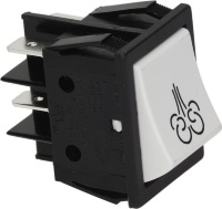 КНОПКА ДВУХПОЛЮСНАЯ БЕДАЯ  16A 250V