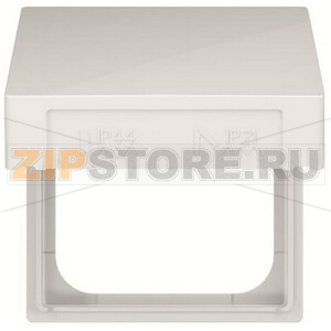 Кольцо промежуточное с откидной крышкой для накладок 55x55 мм, IP44, белый бархат ABB 2CKA001719A0222 