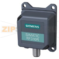 SIMATIC RF300; Reader RF310R (GEN2) with RS422 interface (3964R); IP67. -25 to +70 &#176;C, 55x 75x 30 mm, with integrated antenna; Special version with rotated base plate (90&#176;) scan mode Siemens 6GT2801-1BA20-0AX1