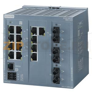 SCALANCE XB213-3 managed Layer 2 IE Switch 13x IEC 62443-4-2 certified; 10/100 Mbps RJ45 ports, 3x MM FO ST port 1x console port, diagnostics LED, redundant power supply, temp. range 0 &amp;#176;C to +60 &amp;#176;C; attachment to DIN rail; Default EtherNet/IP Si 