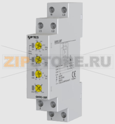 Реле контроля напряжения 230 В/AC, 17.5x90x63 мм Entes GKRC-30F 