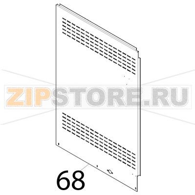 Fianco sinistro inox Tecnoeka KF 1010 A UD Fianco sinistro inox Tecnoeka KF 1010 A UDЗапчасть на деталировке под номером: 68