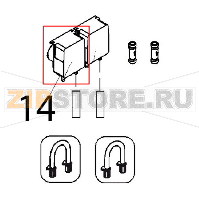 Gr. dosatore brillantante Angelo Po FX201G3 Gr. dosatore brillantante Angelo Po FX201G3Запчасть на деталировке под номером: 14
