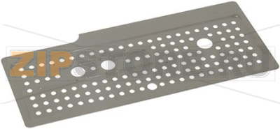 GRIGLIA POGGIATAZZE INOX 260x110 mm 