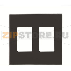 Накладка двухпостовая, чёрный бархат ABB 1392.00 