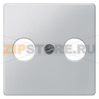 DELTA I-SYSTEM  АЛЮМИНЕВЫЙ МЕТАЛЛИК КРЫШКА РОЗЕТКИ ДЛЯ RF/TV/SAT 55X55MM 2 ОТВЕРСТИЯ Siemens 5TG1253