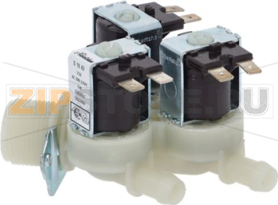 Triple solenoid valve, straight 220/240V 