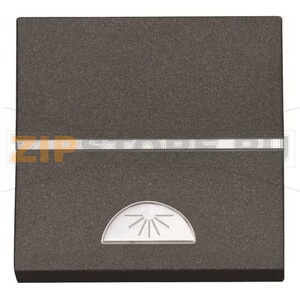 Механизм одноклавишной кнопки, двухмодульный, антрацитовый ABB 2CLA220420N1801 