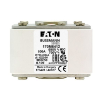 Предохранитель, 800 A, AC 690 В, 200 кА, size 3, aR, IEC UL Eaton FUSE 800A 690V 3BN/50 AR UC
