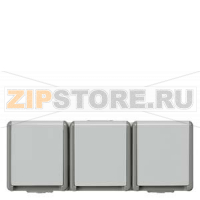 DELTA FLACHE РОЗЕТКА SCHUKO 3-МЕСТНАЯ С КРЫШКАМИ 10A DC/16А AC 250В IP44 ГОРИЗОНТАЛЬНОГО РАСПОЛОЖЕНИЯ НАВЕСНОГО МОНТАЖА БРЫЗГОЗАЩИЩЕННАЯ Siemens 5UB4731