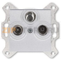 Розетка TV-R-SAT, серебро ABB 2CHH083303A6070