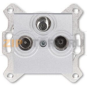 Розетка TV-R-SAT, серебро ABB 2CHH083303A6070 