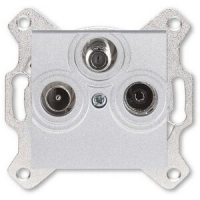 Розетка TV-R-SAT, серебро ABB 2CHH083303A6070