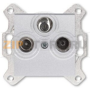 Розетка TV-R-SAT, серебро ABB 2CHH083303A6070 