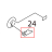 Release lever Toshiba TEC B-SX4T-GS20-QM-R