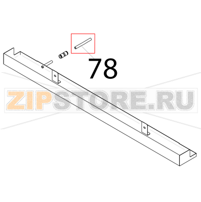 Pipe, Ø: 8 Piron P920RXS Pipe, Ø: 8 Piron P920RXSЗапчасть на деталировке под номером: 78