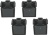 Комплект резиновых ножек 35X35X37 мм Unox XVC 515G