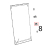 Tappo fulcro inf. porta Unox XVC 1005EP