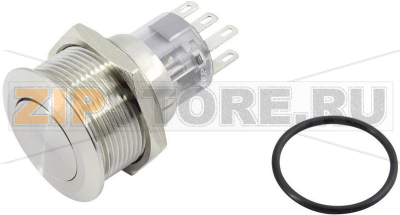 Кнопка, 2 x выкл/вкл, с фиксацией, 1 шт TRU Components TC-GQ22-A-22Z/S203 