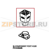 BI-component foot H100 Unox XV 593