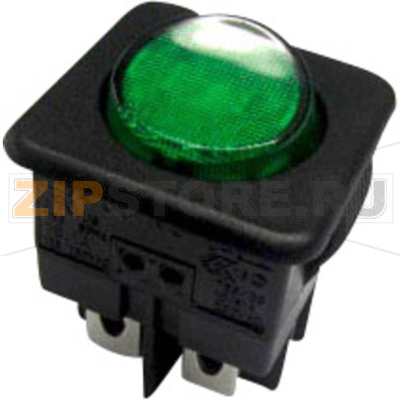 Переключатель клавишный 250 В/AC, 10 А, 1 x выкл/вкл TRU Components TC-R13-104B-01 B/G 