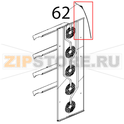 Sonda al cuore stampata L=2000 Unox XVC 1005P Sonda al cuore stampata L=2000 Unox XVC 1005PЗапчасть на деталировке под номером: 62