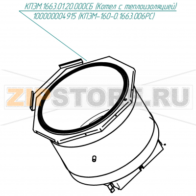 Котел с теплоизоляцией  Abat КПЭМ-160-О Кран для пищеварочного котла Abat КПЭМ-160-О
Производитель: ЧувашТоргТехника

Запчасть изображена на деталировке под номером:&nbsp;100000004915 (КПЭМ.1663.01.20.000СБ)