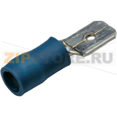 Наконечник плоский 4.8 мм, 0.8 мм, 180°, синий, 1 шт Cimco 180291 