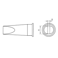 Жало паяльное, плоское, наконечник: 6.7 мм, 1 шт Weller LHT-E