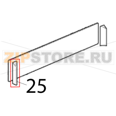 Linker eckenschutz Scotsman EC 126 AS Linker eckenschutz Scotsman EC 126 ASЗапчасть на деталировке под номером: 25